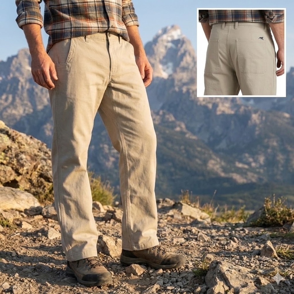 Mountain Khakis Men's‎ Original Mountain Pant Freestone Canvas Relaxed Fit 38x30